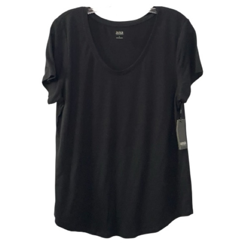 a.n.a Women's Classic Black Short Sleeve Tee